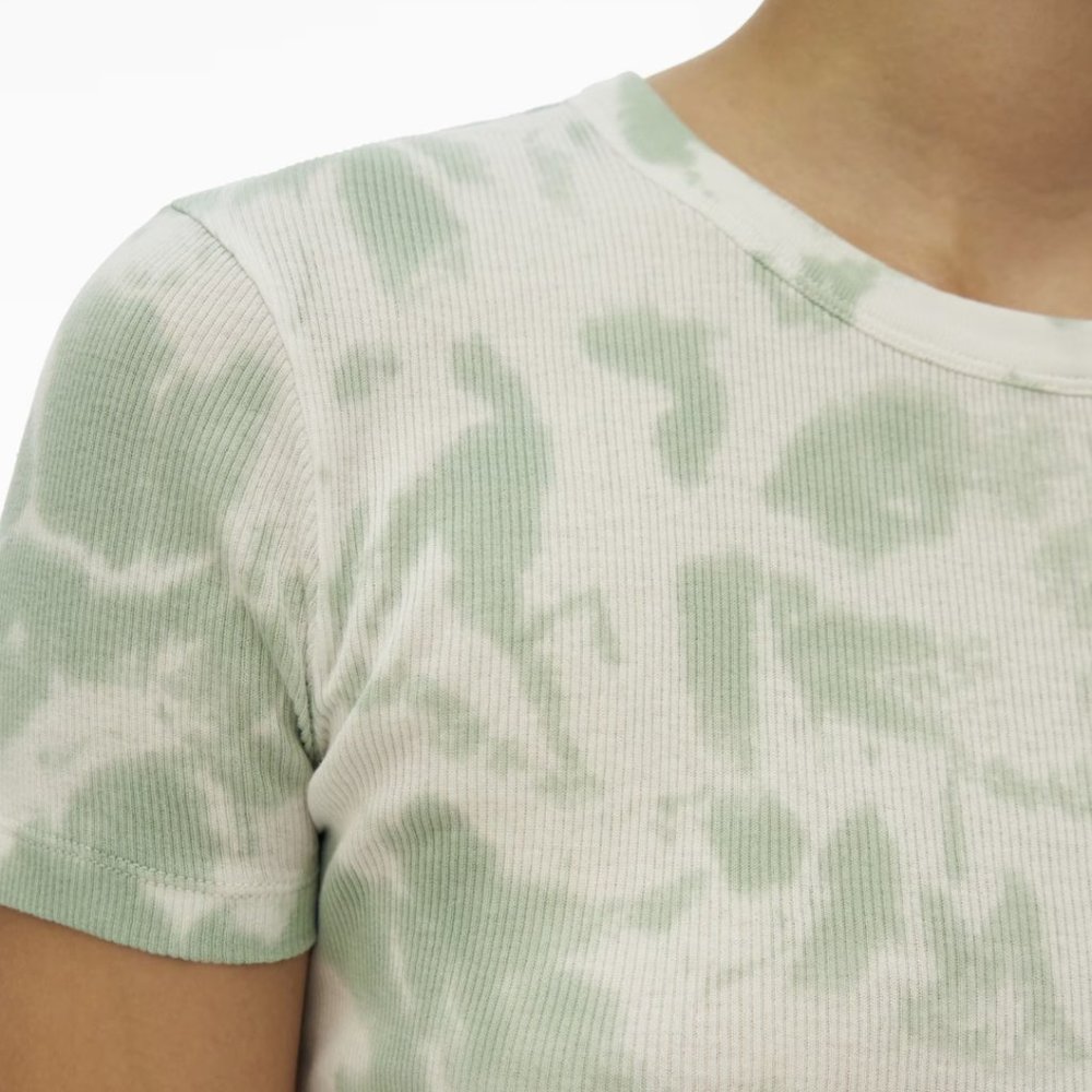 Helmut Lang RIBBED CLOUD-DYED TEE - Picture 2 of 7